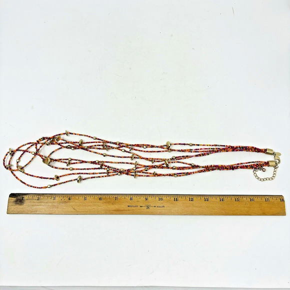 Chicos Necklace Lot of 4 Modern Costume Jewelry 2 Long 1 Bib 1 Statement - Picture 11 of 15